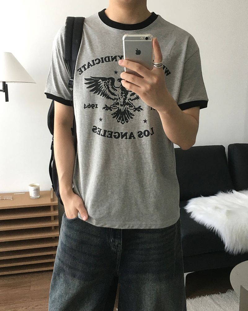 IDF（アイディーエフ）の「Est Ringer Short Sleeve T-shirt（Tops）」
