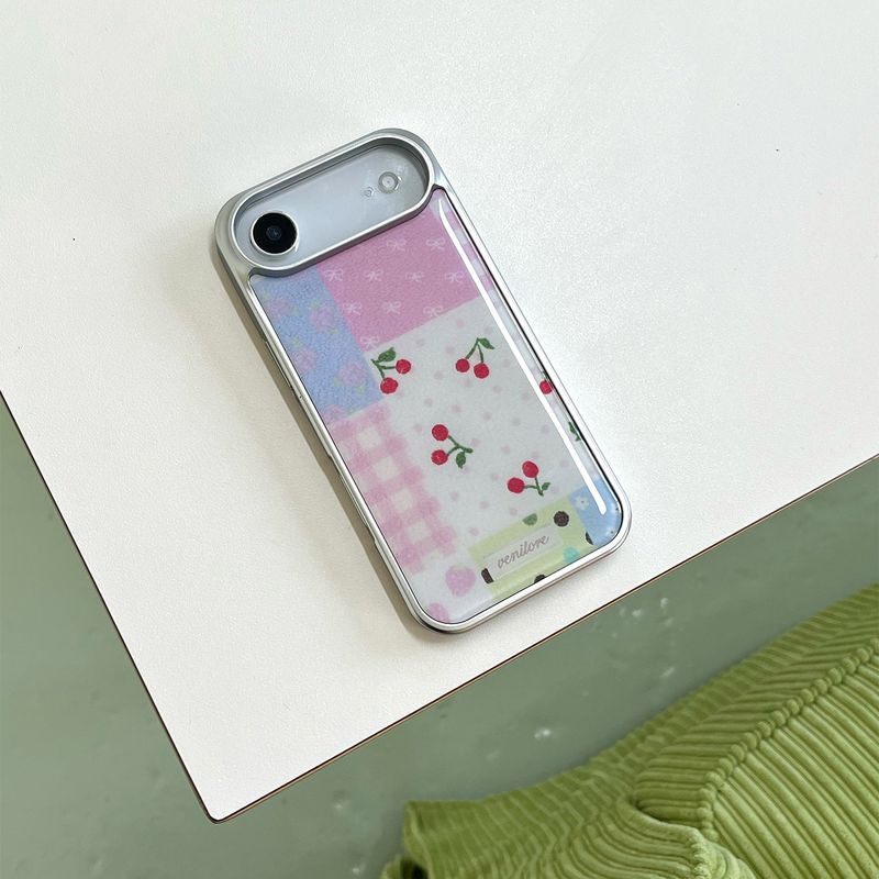 [MADE][Glass Silver Bumper Case]  Knit Patchwork Case ⋆ patch