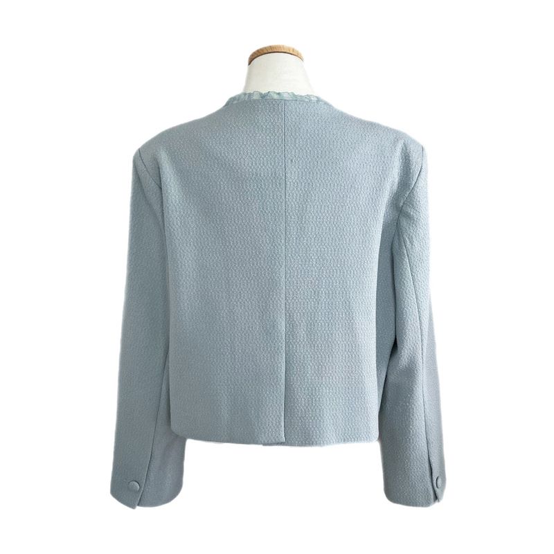 Classic Muse Lace -Trimmed Tweed Jacket