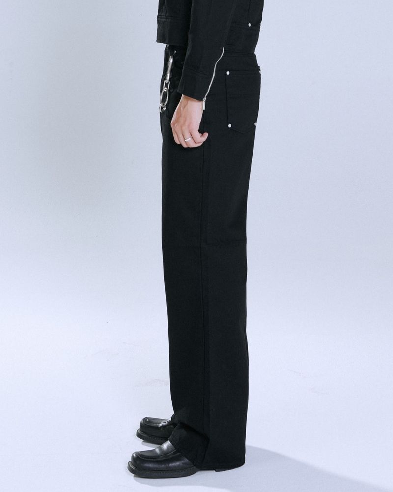 SEMI WIDE PANTS BLACK