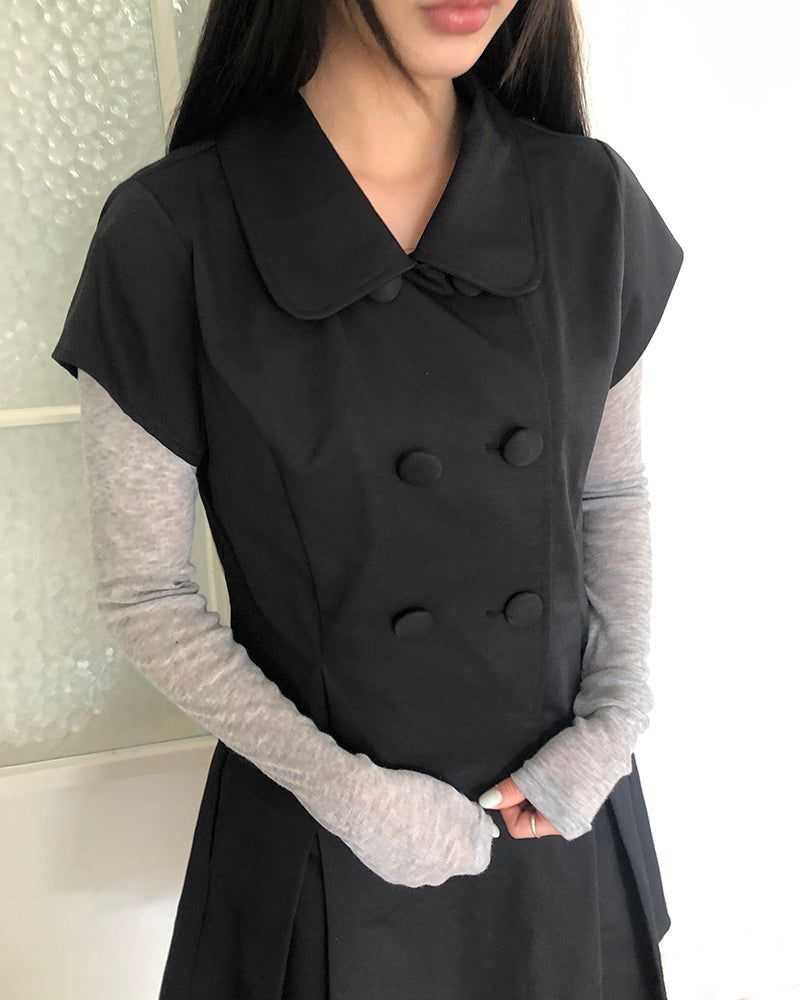 (Jacket) Jea bean button jacket midi skirt set