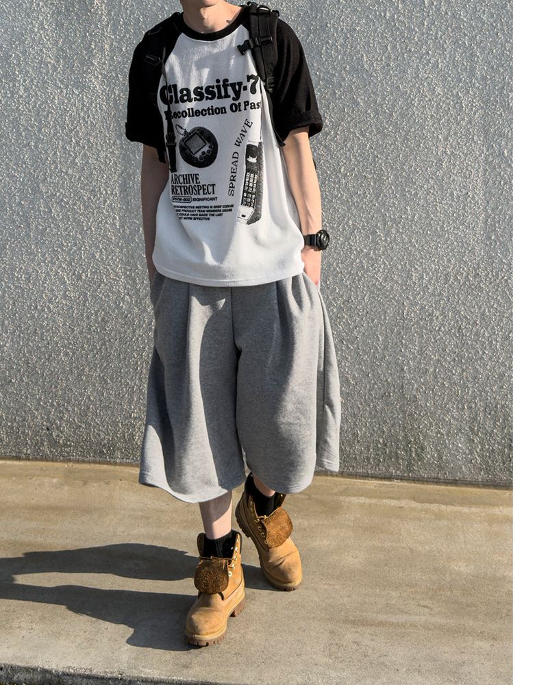 Ragiv Graphic Raglan Knit Short Sleeve