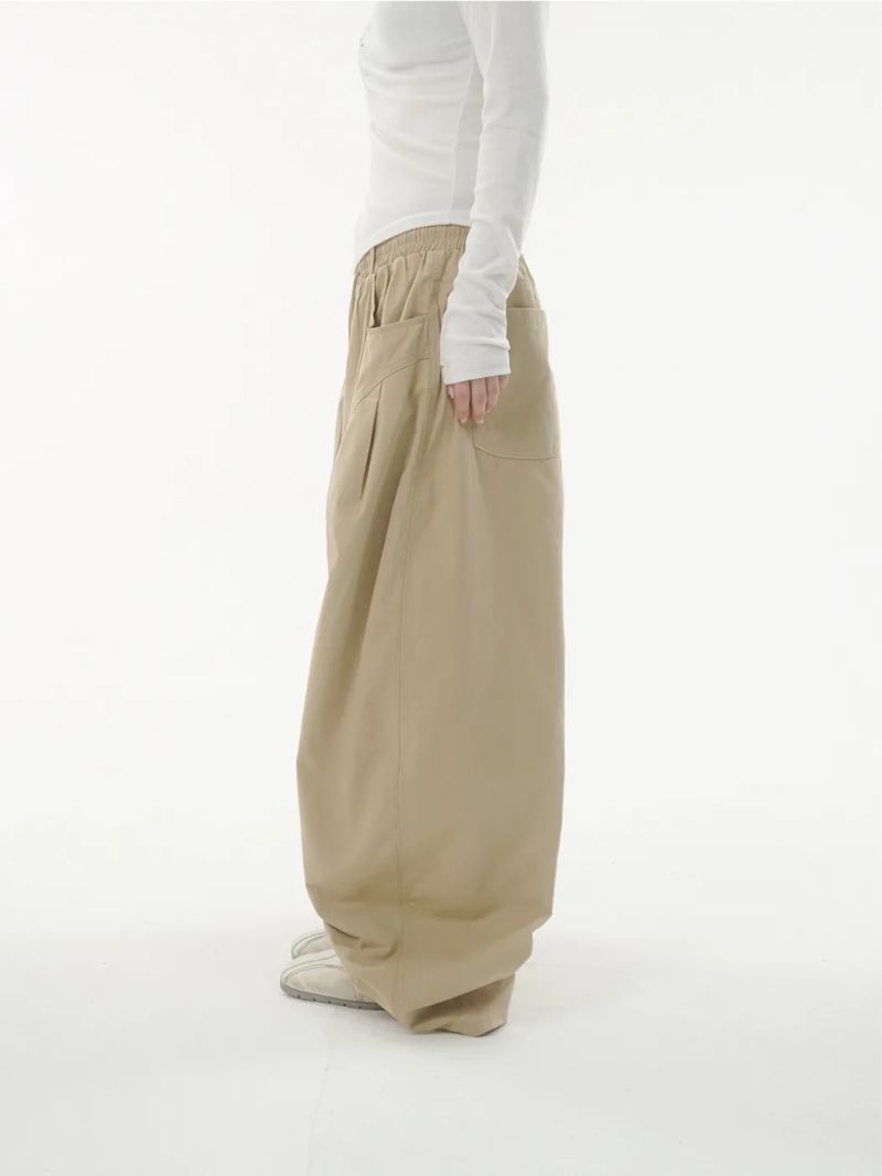 Benny cotton wide pants -4C