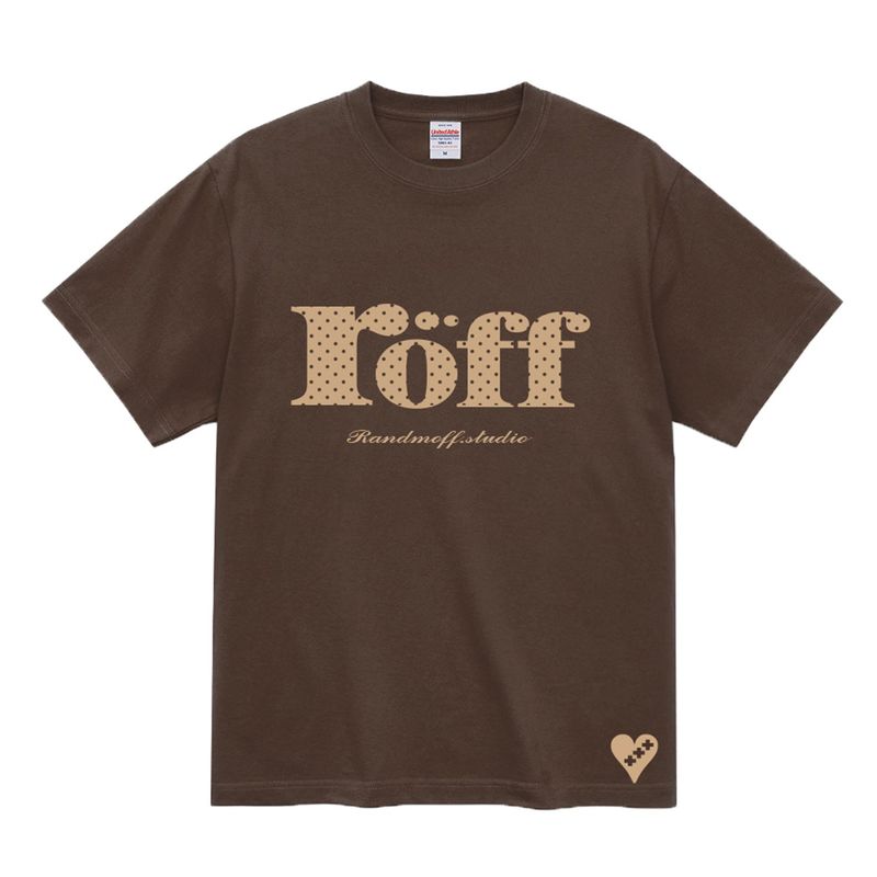 RÖFF TYPE PLAY DOT T-SHIRT [CHOCO CRUNCH]