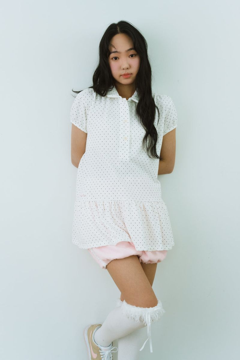 SOFTY DOT PIQUE DRESS 