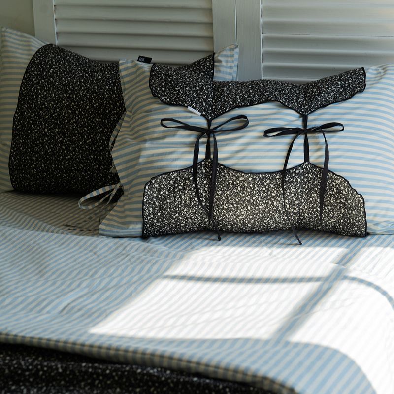 Reversible cotton Summer Pillow cover