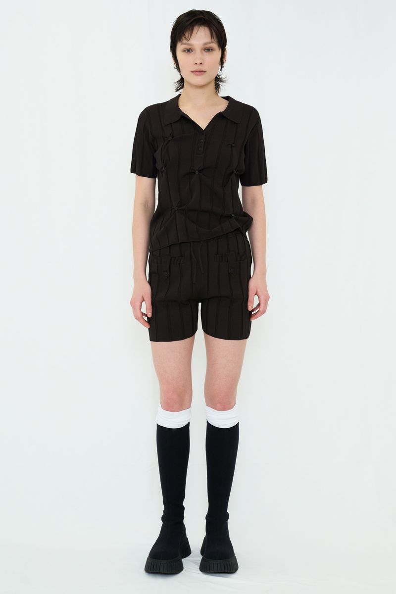 VIAVANDA（ヴィアヴァンダ）の「SMOOTH KNIT SHORT PANTS（Pants）」