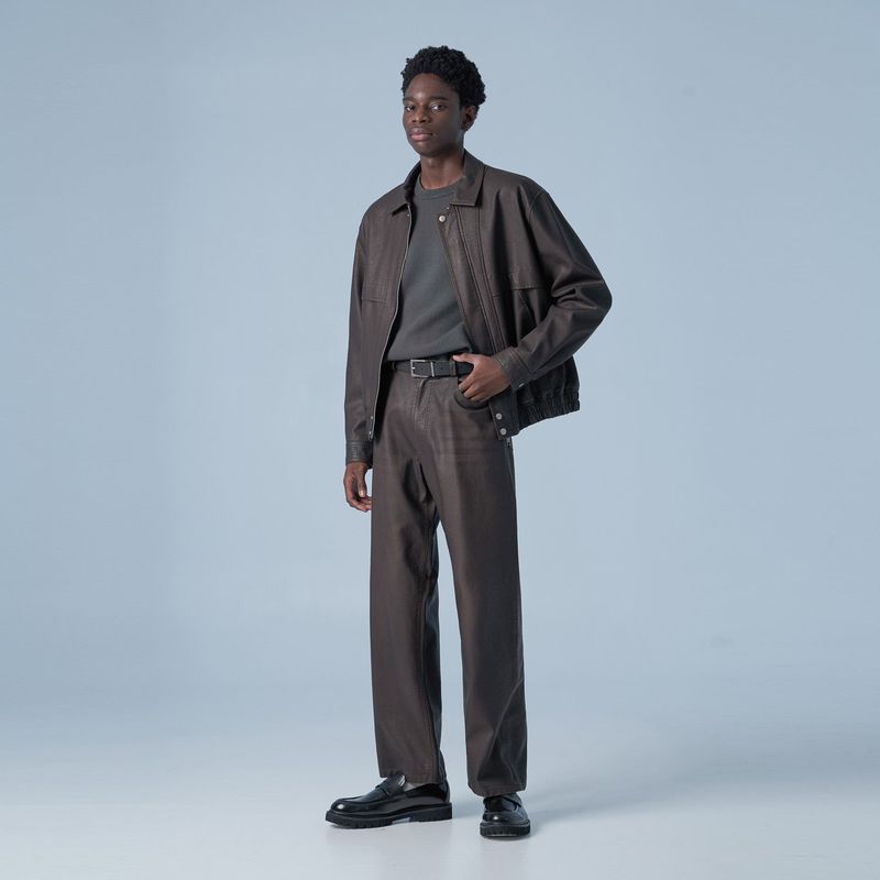 Overfit Washed Heritage Jacket (Brown)