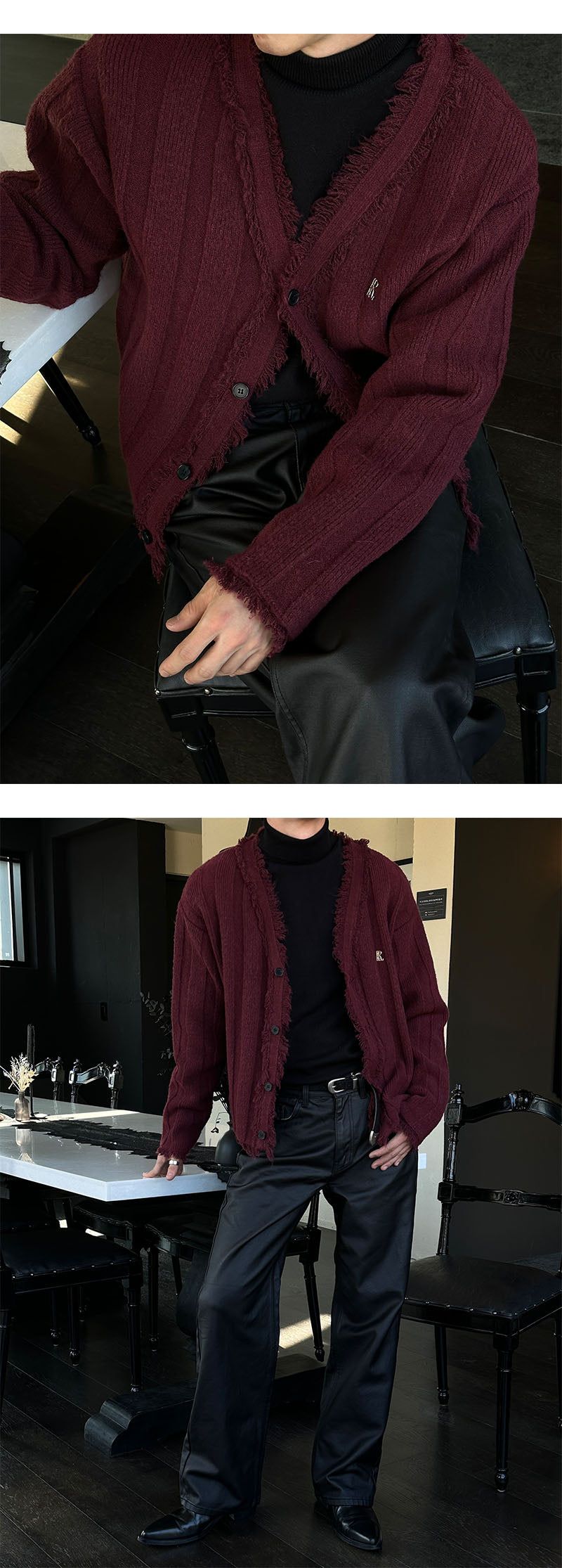 [MADE] Tessel cutting golgi cardigan(2color)