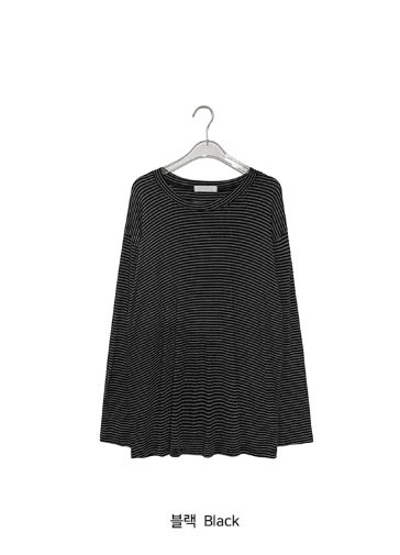 Iona Loose-Fit Stripe Long Sleeve Tee