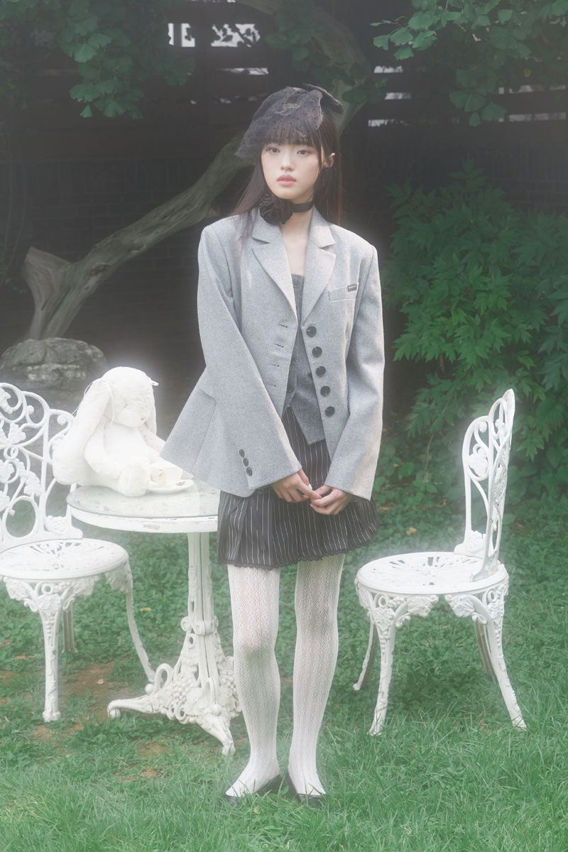 CLASSIC RIBBON JACKET (GRAY)