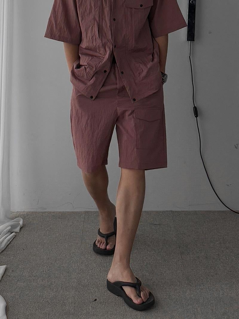 ASCLO（エジュクロ）の「[A-P9937] ナイロンマルチポケットショートパンツ (3色)（Pants）」