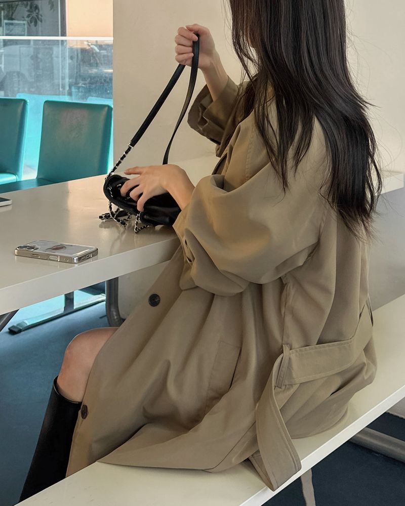 Iya Overfit Trench Coat