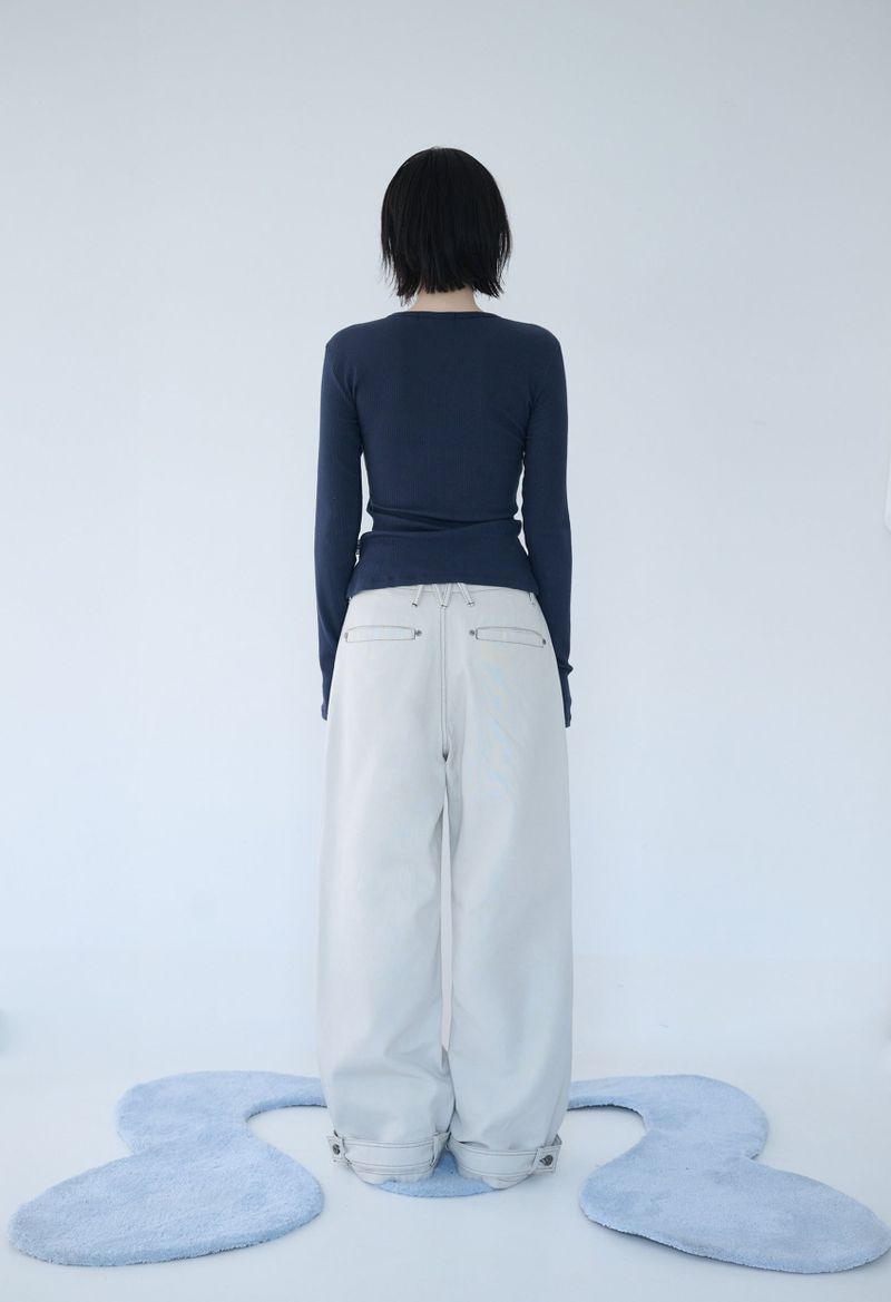 BELTED POCKET COTTON PT SAND RAW