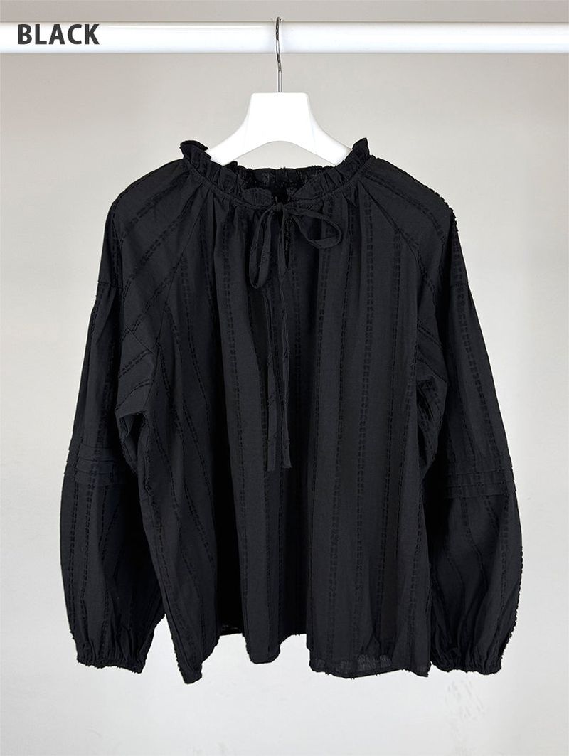 BENNY FRILL PUFF BLOUSE (2C)