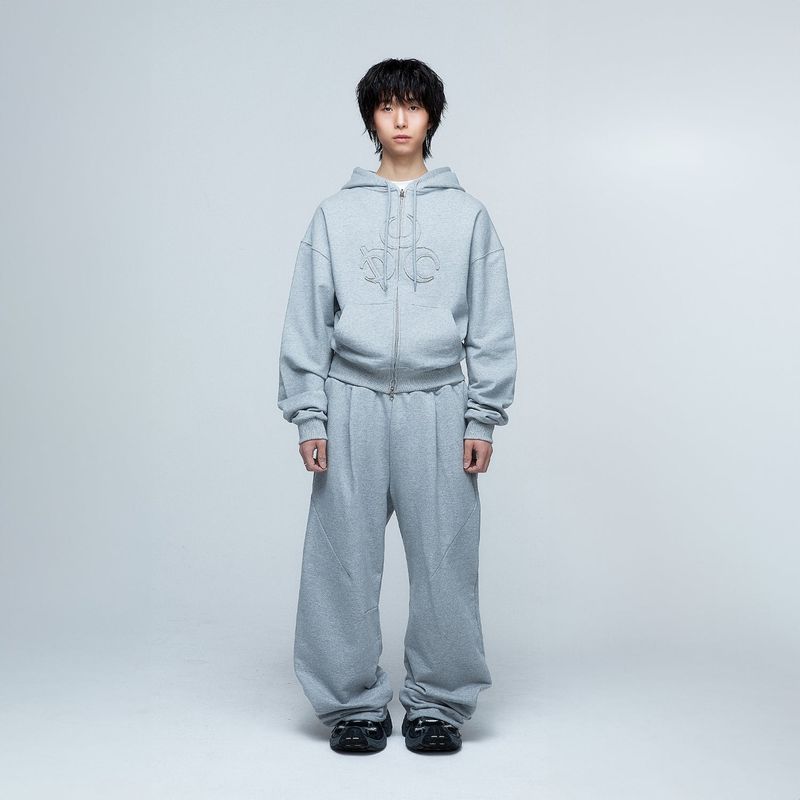 (DUC) Symbol Hoodie Zip-up Grey