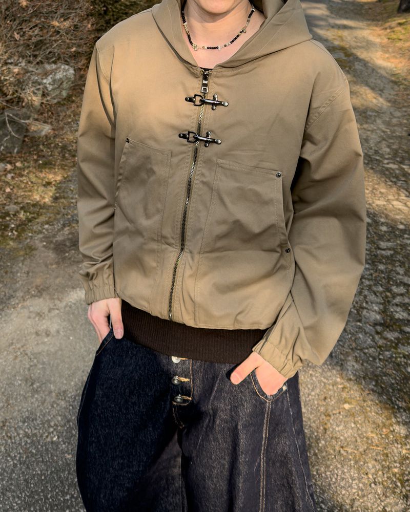 Lexer Fireman Buckle Hooded Jacket