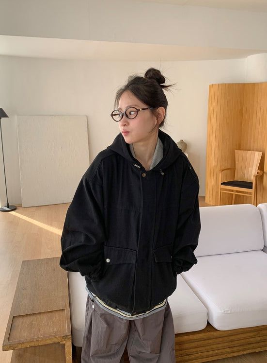 BAON（バオン）の「[unisex] Salle Cotton Hood Zip-Up Jacket（Jackets/Outerwear）」