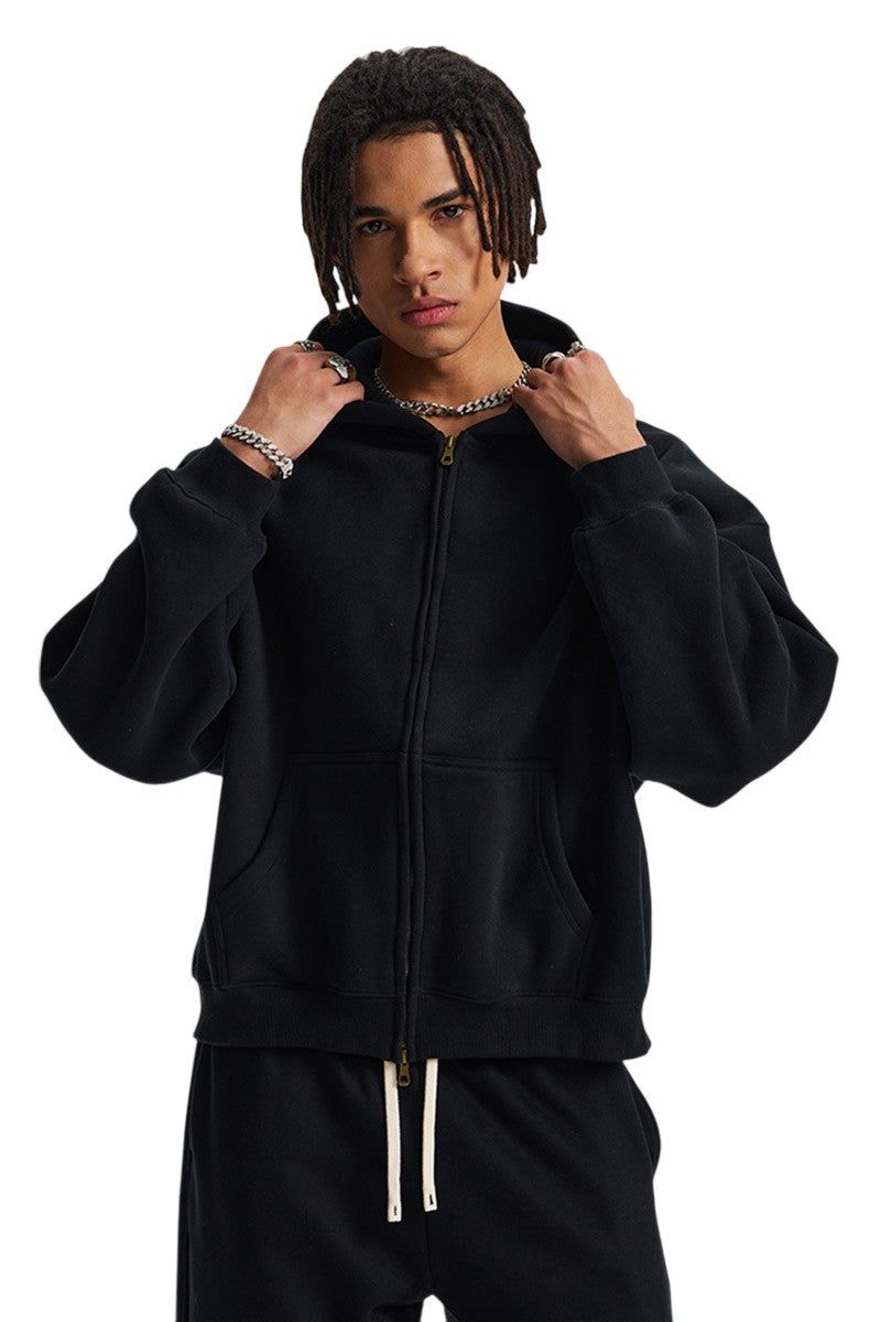 CZ Basicsの「Fleece Boxy Double Zip Hoodie(Tops)」