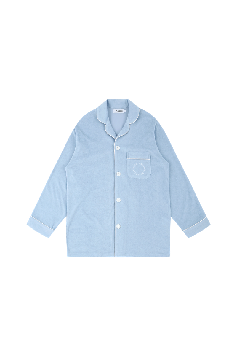 FW PRS blue meommeo-i towel pajama set-up