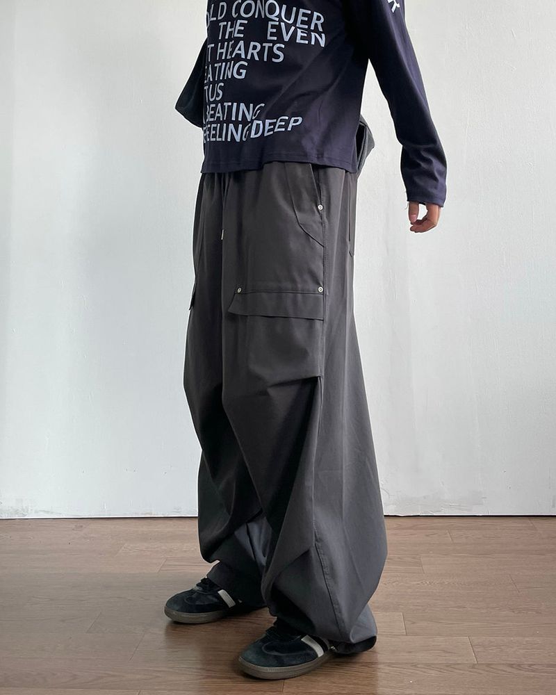 クリップリベットコットンパンツ