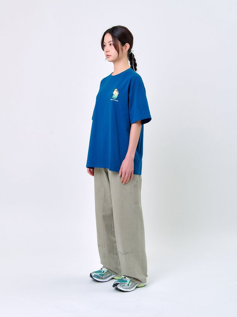 WASHED STITCH CARPENTER PANTS_Light Grey