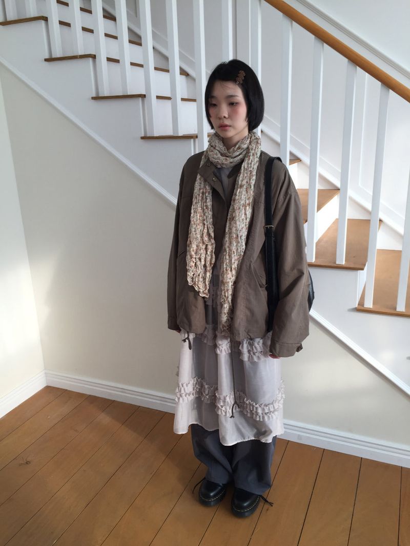 Petal Ringkle Muffler (2color)