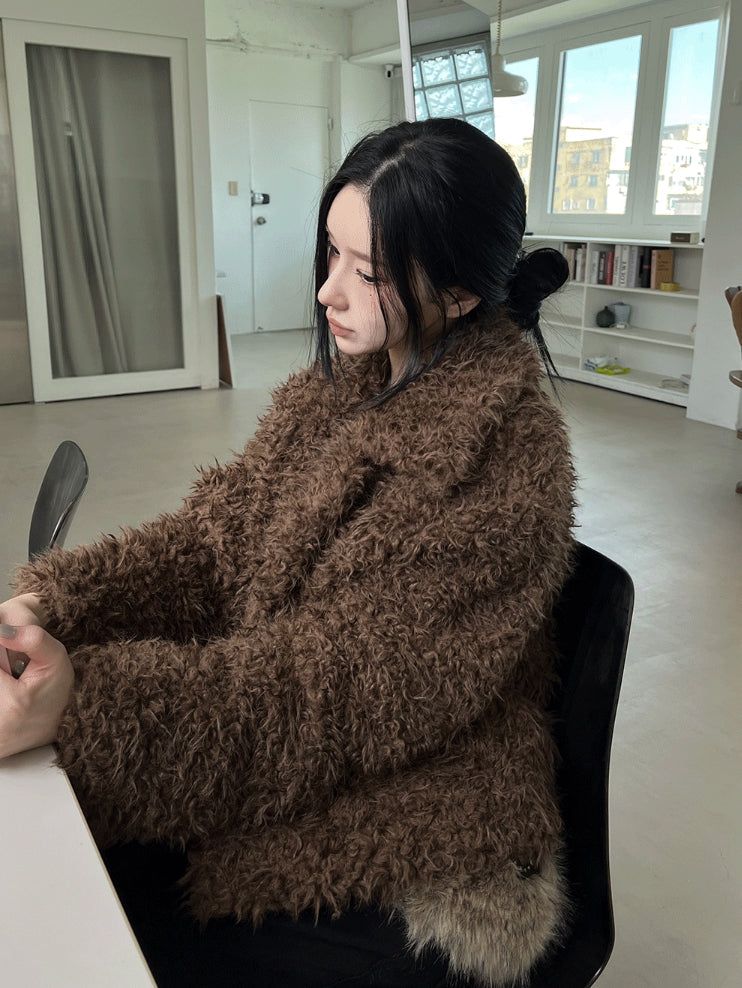 Bambi Fluffy Fur Jacket
