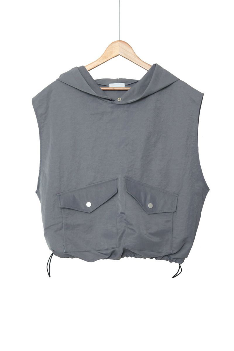 WASHIHO hooded pocket vest