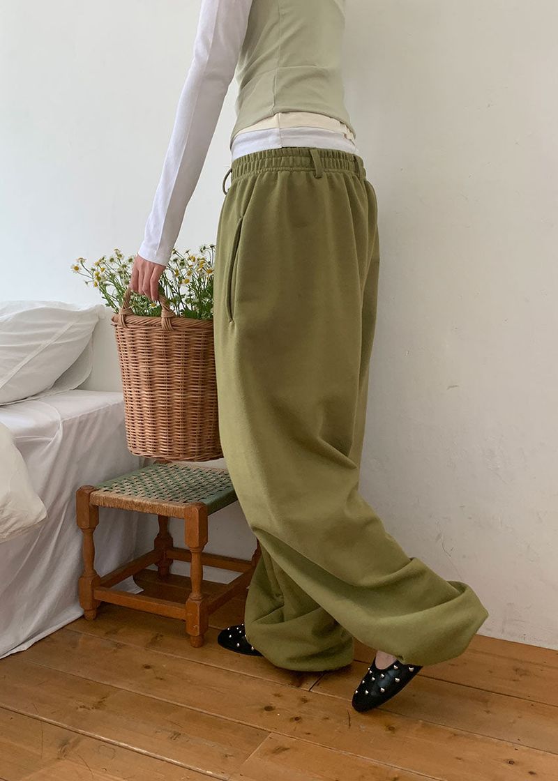 (UNISEX) BELTED SWEAT PANTS (3color)