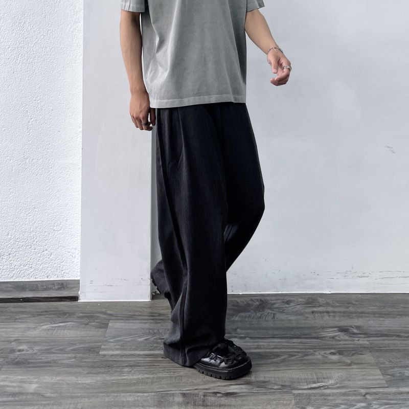 Shadow Texture Wide Trousers