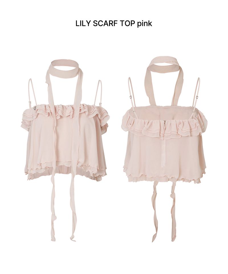 LILY SCARF TOP pink