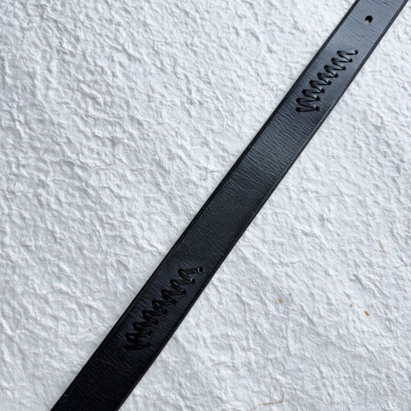 Black Lace Stitch Belt