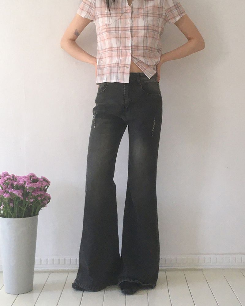 WONDER WONDER（ワンダーワンダー）の「Furen Washing Bootcut Denim Pants（Pants）」