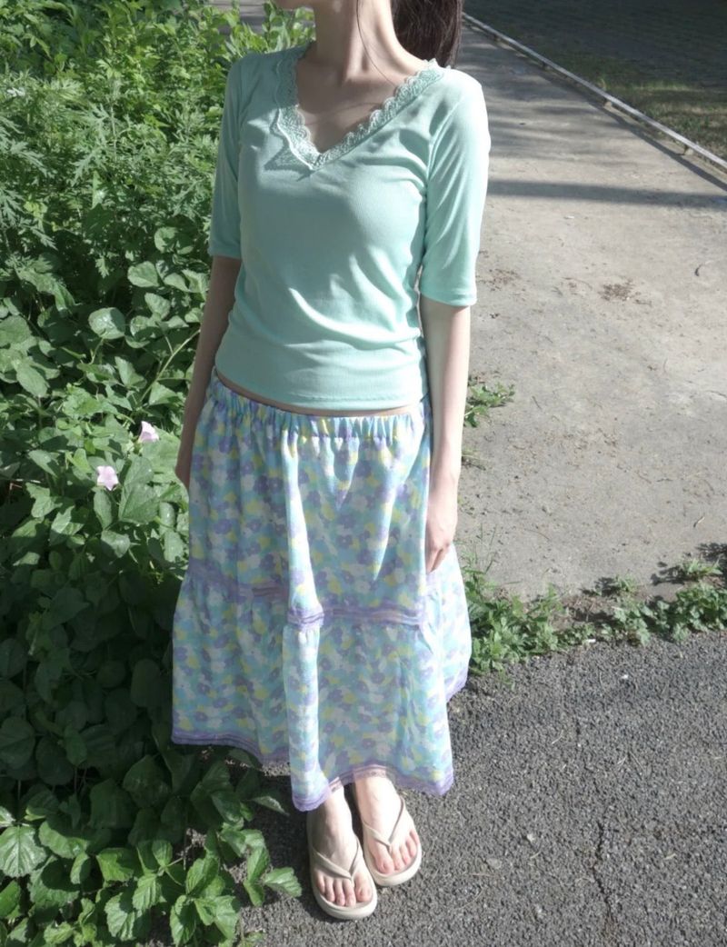lilac skirt