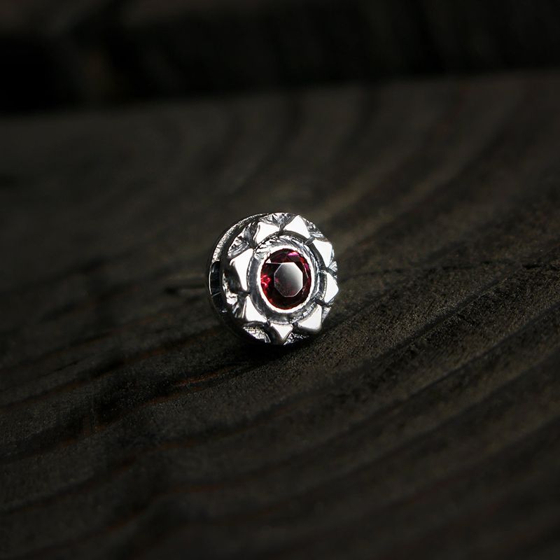Sunlight-S1 Gemstone silver stud earring