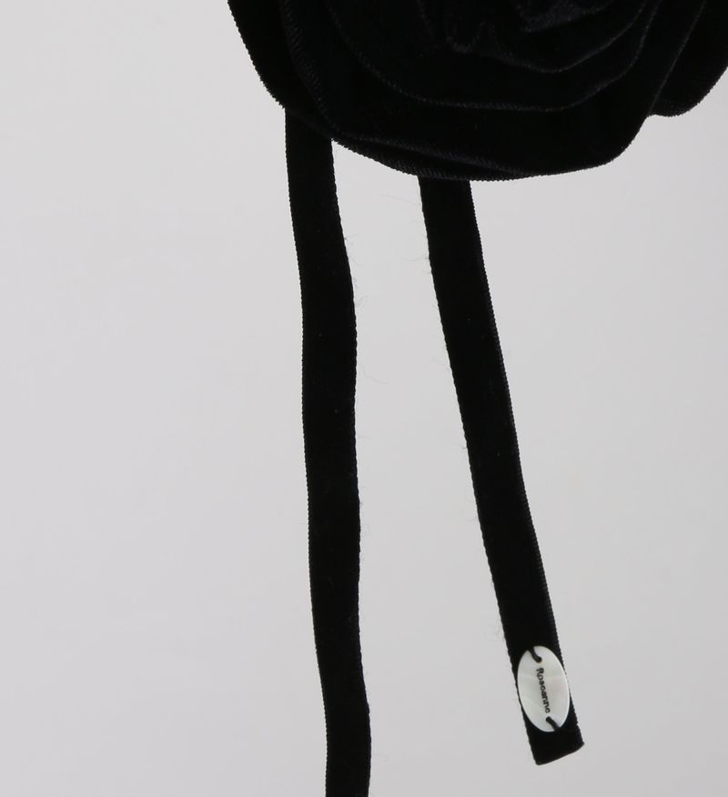 Rose Velvet Belt (Black)