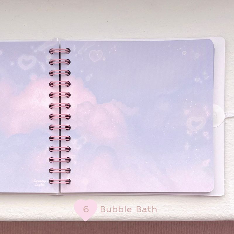 Heart pocket ♡ twin ring notebook