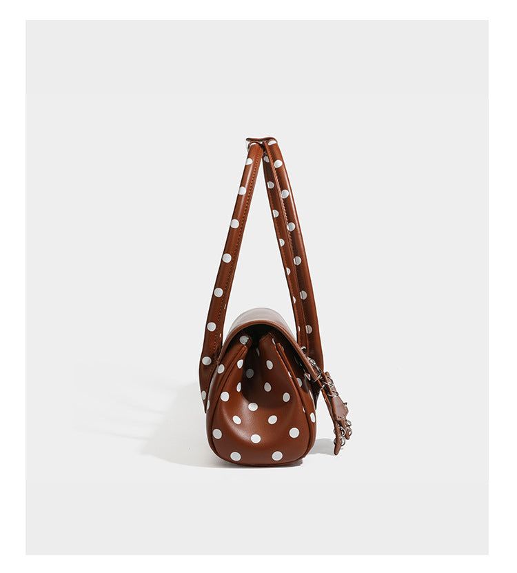 Star Keyring French Vintage Polka Dot Baguette Bag