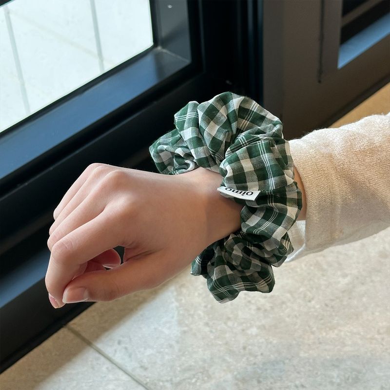 Check Scrunch-Green