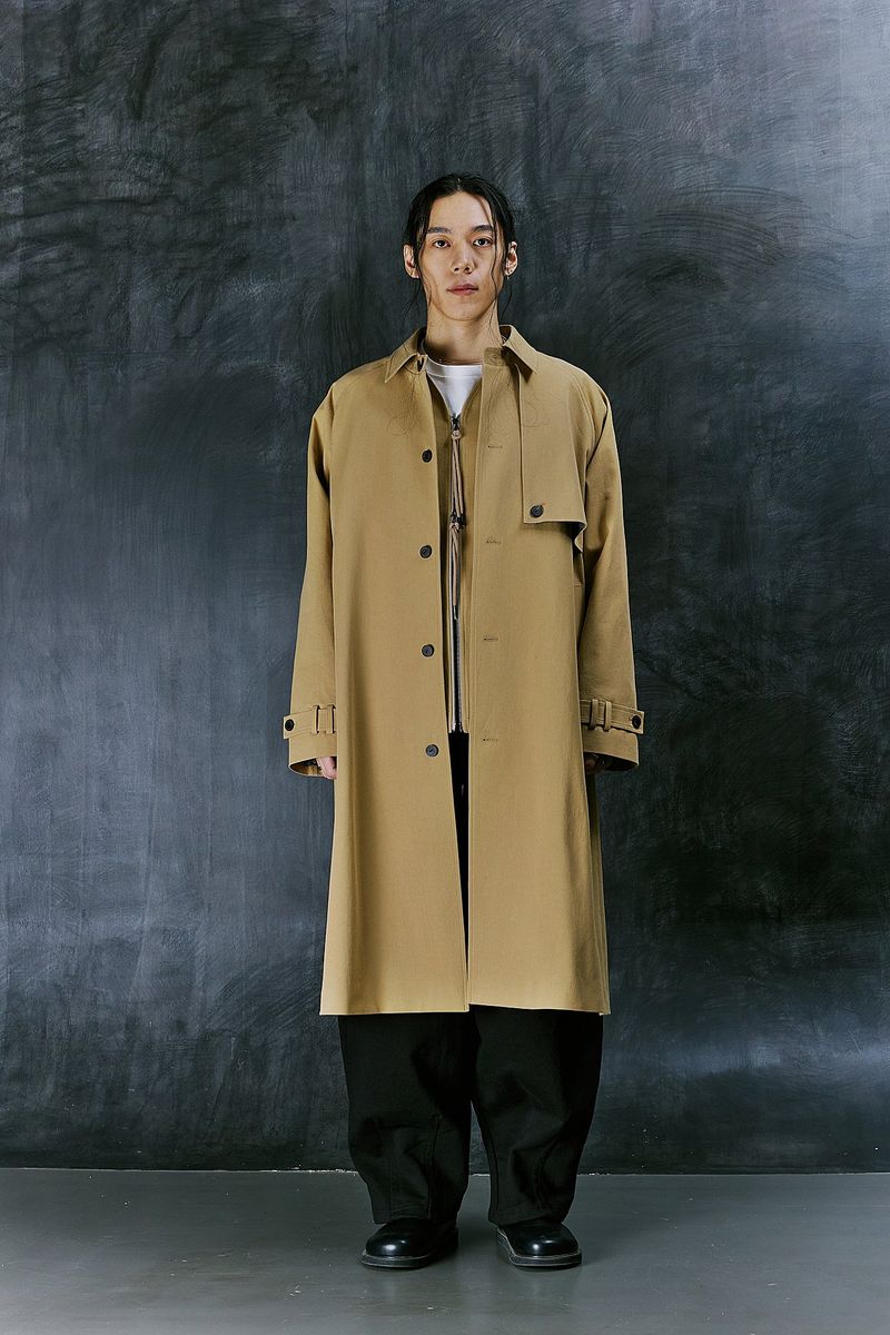 EARTH COTTON BALMACAAN COAT (Beige)