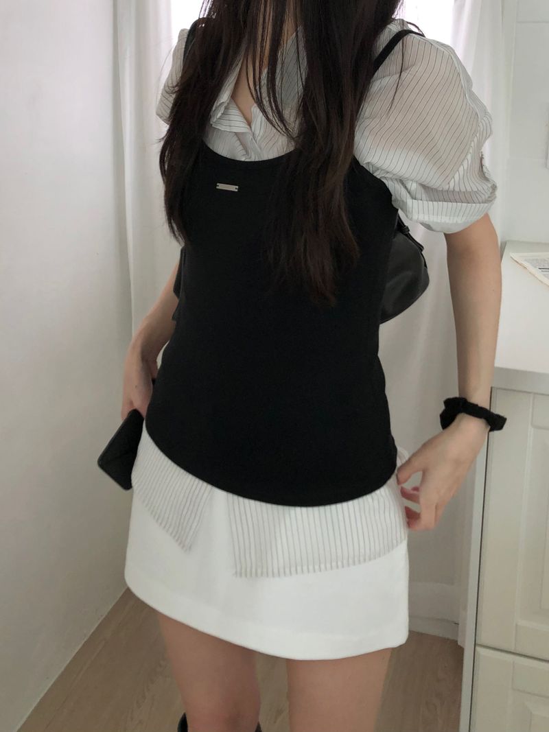 Shape Stripe Shirt (2 colors)
