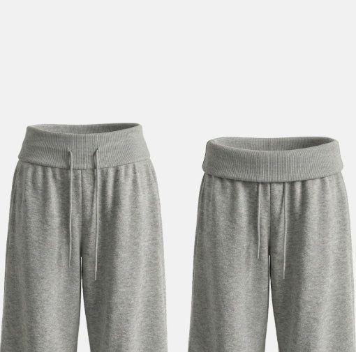 Folding wide training pants