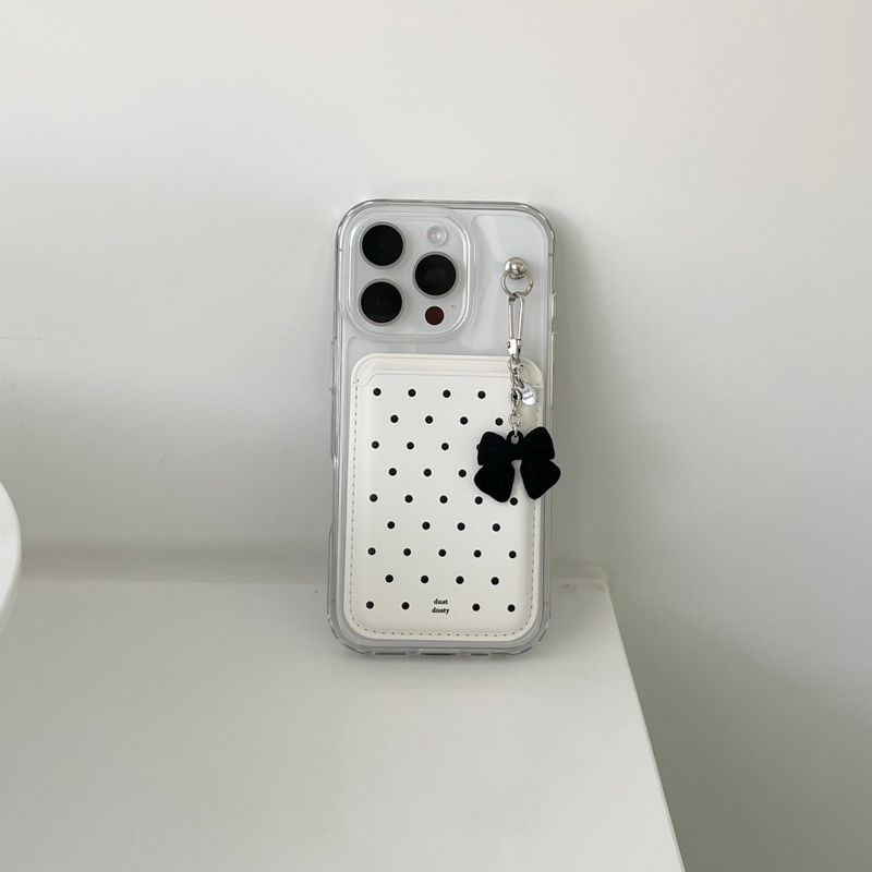 White Dot MagSafe card wallet+MagSafe case
