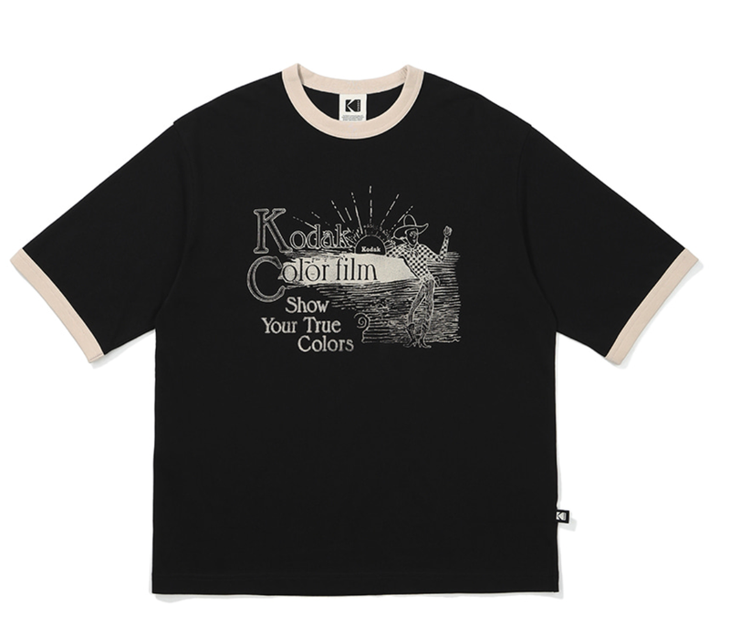 KODAK(コダック)の「Color-film Short-Sleeved T-Shirt【BLACK】(Tops)」