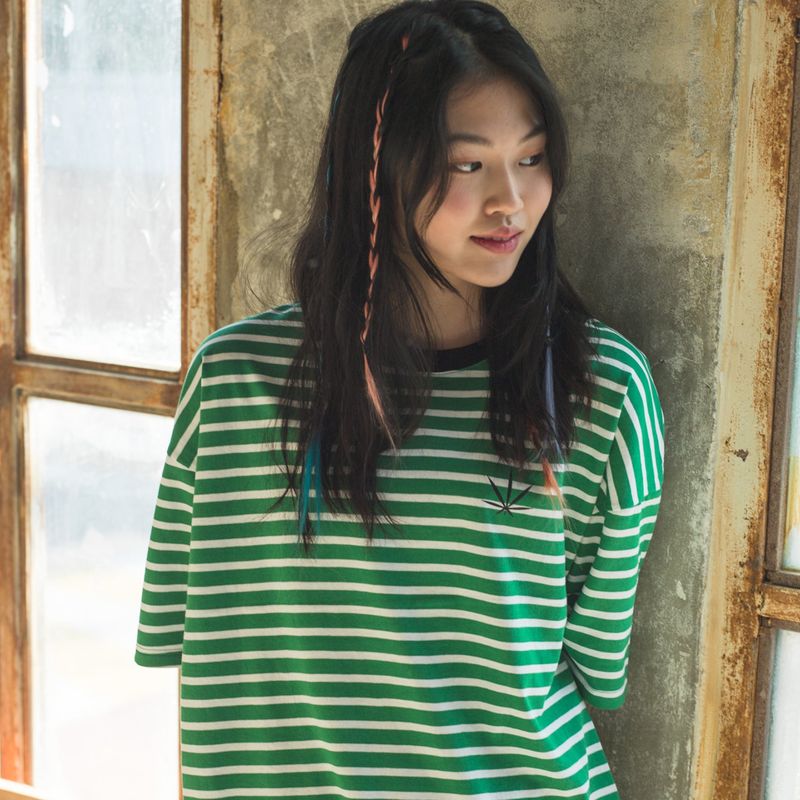 chubasco(チュバスコ)の「M17110 M. T-shirt. OF Stripe Green(Tops)」