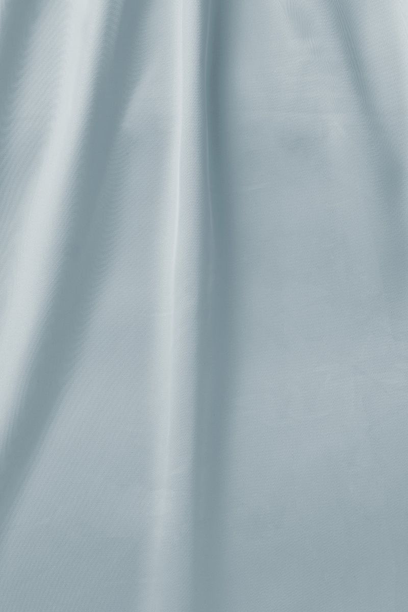 Satin midi skirt_skyblue