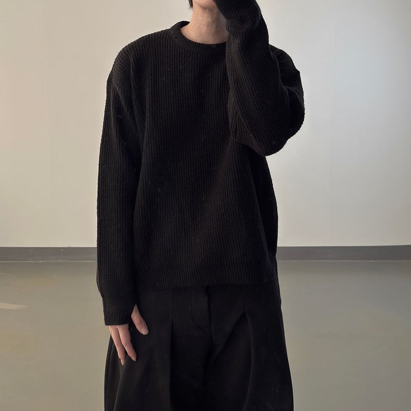 Early Handwarmer Crop Hacci Knit