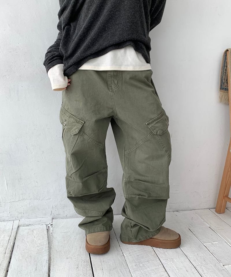 Dyeing washing cargo pants(3color)