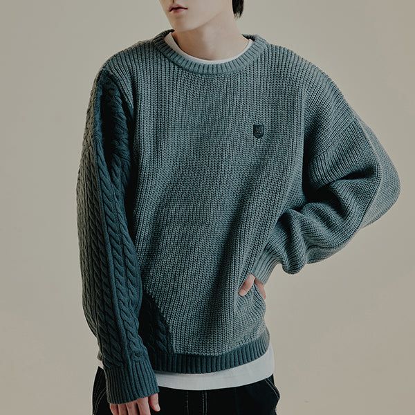 DESTROYED CABLE MIX KNIT